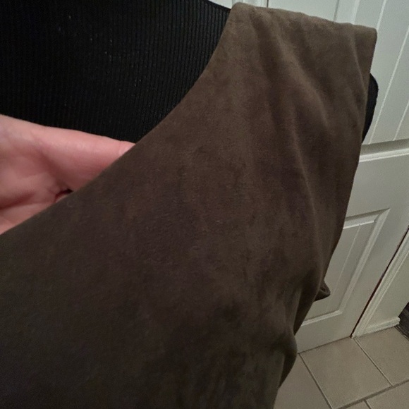 VINTAGE LESLIE FAYE faux suede 16 Dress western D2 - Picture 4 of 7